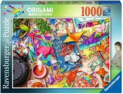 Puzzle Ravensburger Meditație cu Origami 1000 de piese
