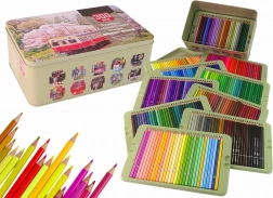 Setul micului artist 300 creioane colorate în organizator