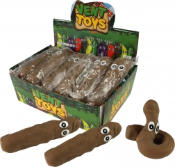 Jucărie antistres extensibilă în formă de căcuță cu ochi