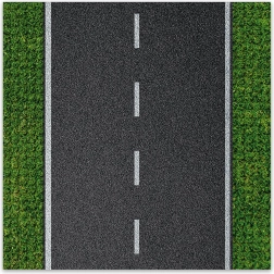 Placă de construcție Design 25,5 x 25,5 cm cu drum drept