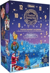 Gibsons calendar advent cu puzzle Favoritelor Sărbătorilor pentru 24 de zile