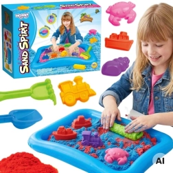 Set Woopie cu nisip kinetic și loc de joacă gonflabil
