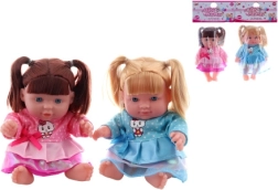 Păpușă în săculeț cu codițe, 20 cm