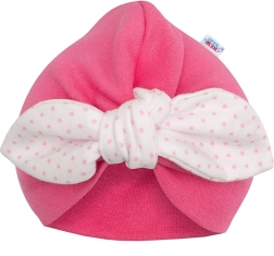 Turban căciuliță pentru fetițe New Baby cu buline 86 (12–18 luni)