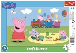Puzzle 15 piese Trenulet Peppa Pig