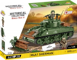 Set de construcție tanc M4A1 Sherman 1:35 – 663 piese