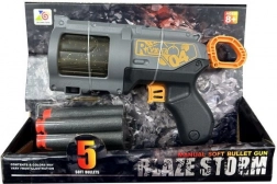 Pistolă cu gloanțe din spumă cu 5 gloanțe