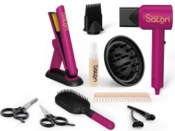 Set cosmetic pentru copii cu foehn și placă de păr