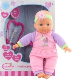 Bebeluș Doctoriță cu Corp Moale pe Baterii
