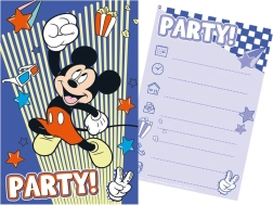 Set invitații pentru petrecere cu plicuri MICKEY MOUSE (5+5)