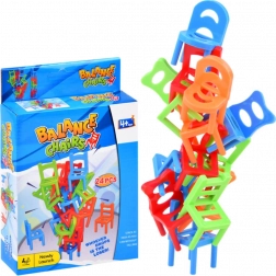 Joc de echilibru de masă cu scăunele căzătoare – 24 buc