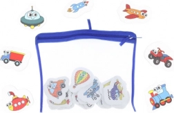 Autocolante din spumă pentru apă – mijloace de transport pentru copii, pentru cadă și piscină