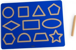Viga tablă grafomotorie cu forme pentru exersarea scrisului