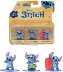 Figurine metalice STITCH – set 3 buc (4 cm) de la Jada Toys