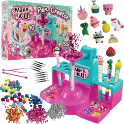 Set creativ Make It U pentru realizarea pixurilor cu sclipici