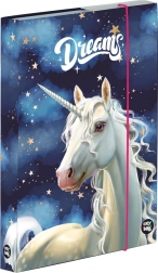 Cutie pentru caiete A4 cu motiv unicorn