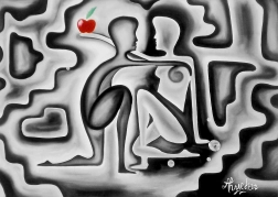 Enjoy puzzle Adam și Eva 1000 piese