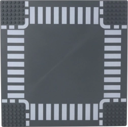 Placă de bază pentru cărămizi – intersecție rutieră 26 × 26 cm