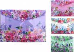 Mapă cu capsă 35 × 25 cm – flori