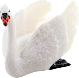 Figurină din plastic lebădă 8 cm