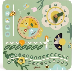 Calendar educațional din lemn în engleză