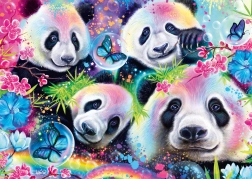 Puzzle Schmidt Neon: Pandy 1000 piese