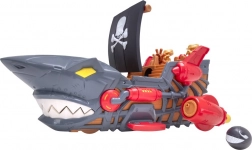 Vasul pirat Teamsterz cu design de rechin și mașinuță