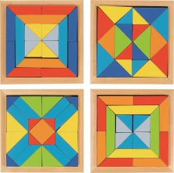 Mozaic din lemn Lumea formelor