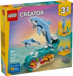 Lego creator 3în1 animale marine: delfin splendid