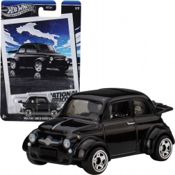Hot Wheels National Icons – model auto Fiat 500 D Modificado (1960) 1:64, negru