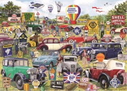 Gibsons Puzzle Motoring Memorabilia Rally 1000 de piese