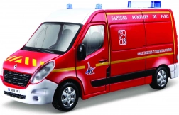 bburago 1:50 emergency – renault master pompieri/poliție