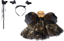 Set de carnaval fluture – negru