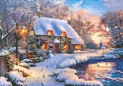 Puzzle 500 piese Winter Cottage