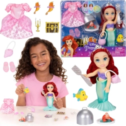 Mini păpușă DISNEY Mica sirenă Ariel 16 cm cu accesorii