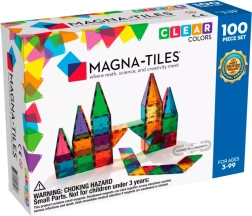 Magna-Tiles set de construcție magnetic clear colours – 100 piese