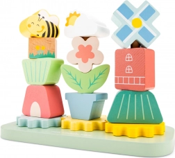 Jucărie din lemn de stivuire Grădina Morii