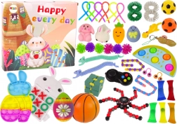 Set de Paște cu jucării fidget Pop It și squishy antistres – 42 piese