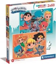 Puzzle DC Super Friends 2x60 piese de Clementoni
