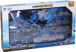 Portavion cu catapult și submarin