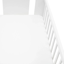 Cearșaf jersey pentru pătuț New Baby 120 × 60 alb