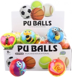 Mingea din burete cu motiv insecte 7 cm