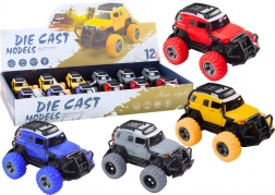 Mașinuță teren 1:32 metalică roți de cauciuc lumini sunete tracțiune