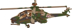 Woodcraft puzzle 3D din lemn elicopter de atac APACHE