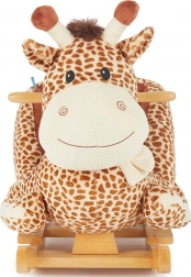 Girafă legănătoare cu scaun căptușit BIECO