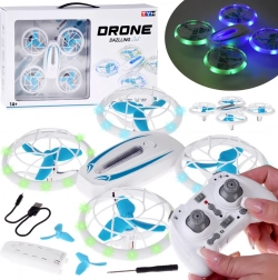 Mini dron LED cu protecție a elicelor și acrobații cu telecomandă