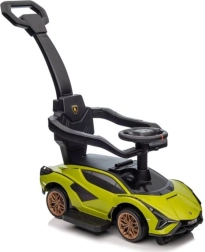 Bicicletă de împins cu bară de ghidare Lamborghini QLS-996T – Verde