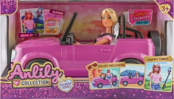 Păpușă cu mașină 30 cm