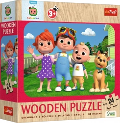 Puzzle de lemn Wesoły CoComelon 24 piese