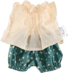 Set de hăinuțe pentru păpușă de 38 cm – buline crem